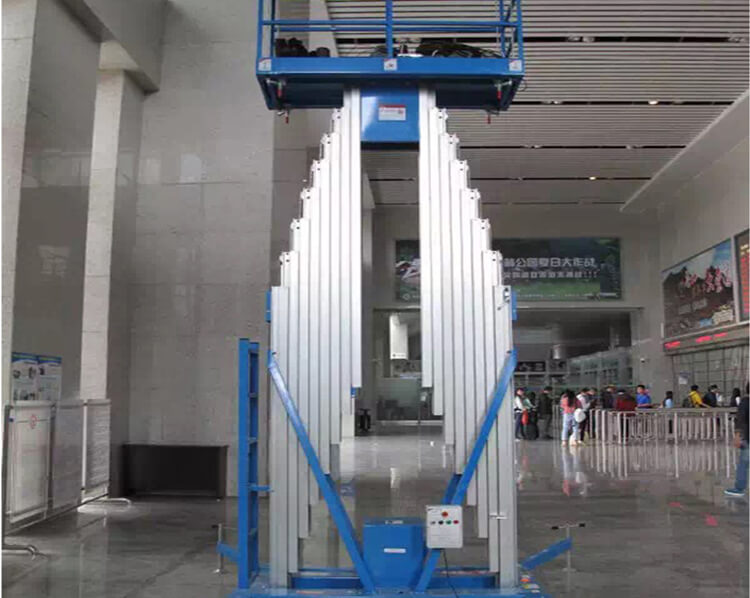 Double Mast Aluminum Alloy Lift Platform